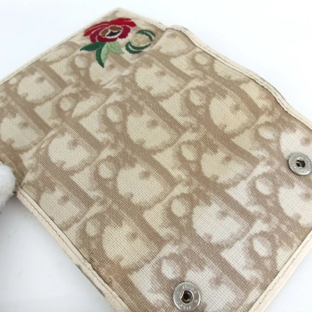 Christian Dior Trotter Embroidery Key Holder PVC/Leather - Picture 8 of 12